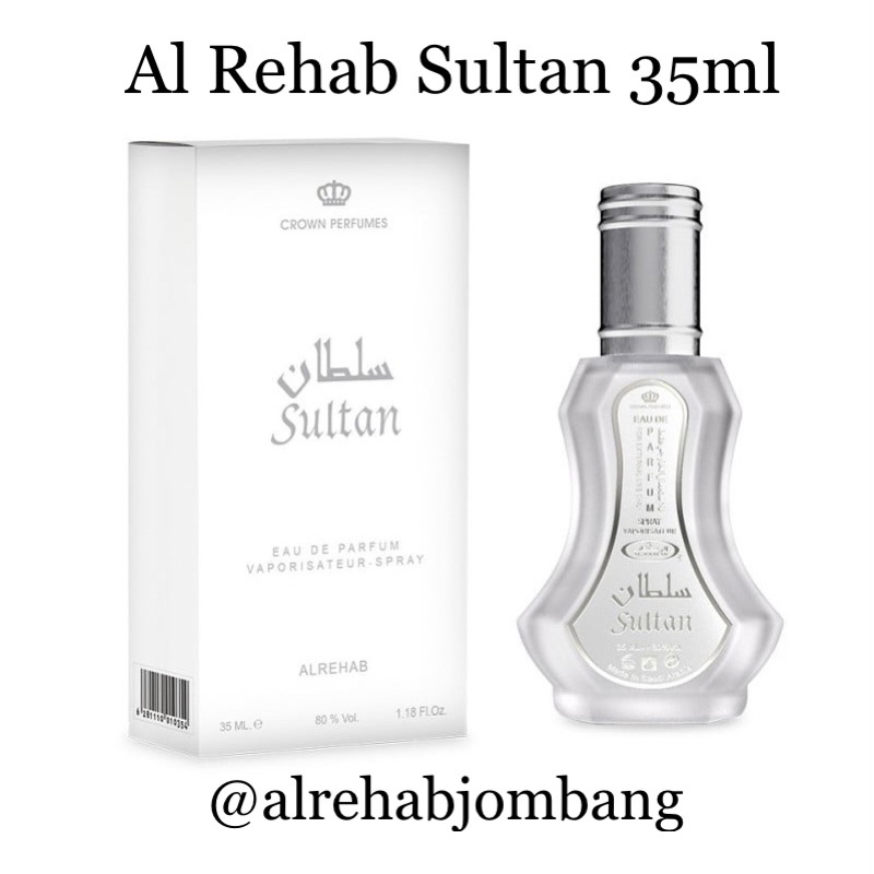 Parfum Sultan Al Rehab 35ml Spray Original Arab Saudi