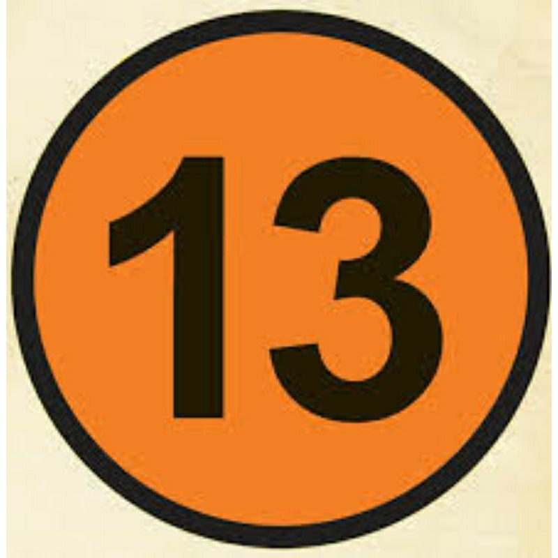 

stiker angka 13