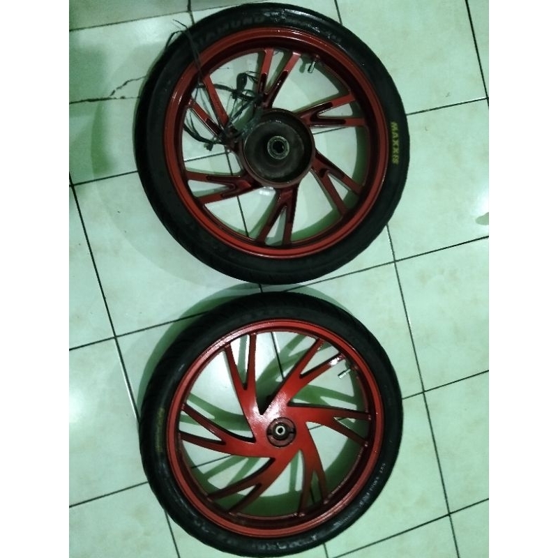 velg skywave/hayate original. ring 16 ban 70/90 & 80/90 tebal