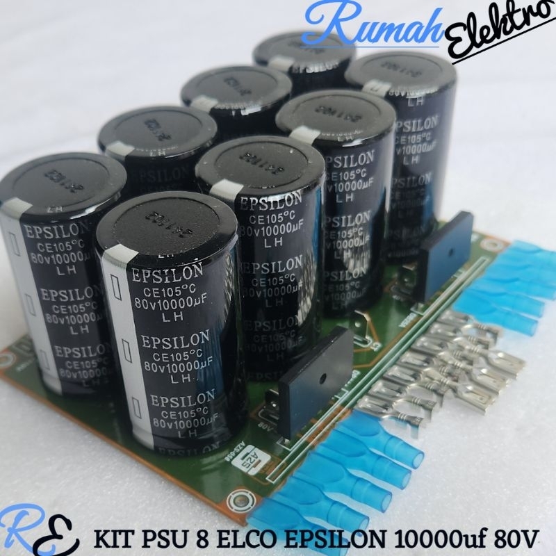 KIT PSU 8 ELCO EPSILON 10000uf 80V LENGKAP BERKUALITAS