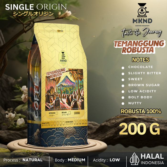 

MKND COFFEE ROASTERY - Kopi Robusta Temanggung 200g Singgel Origin | Espresso | Medium Dark