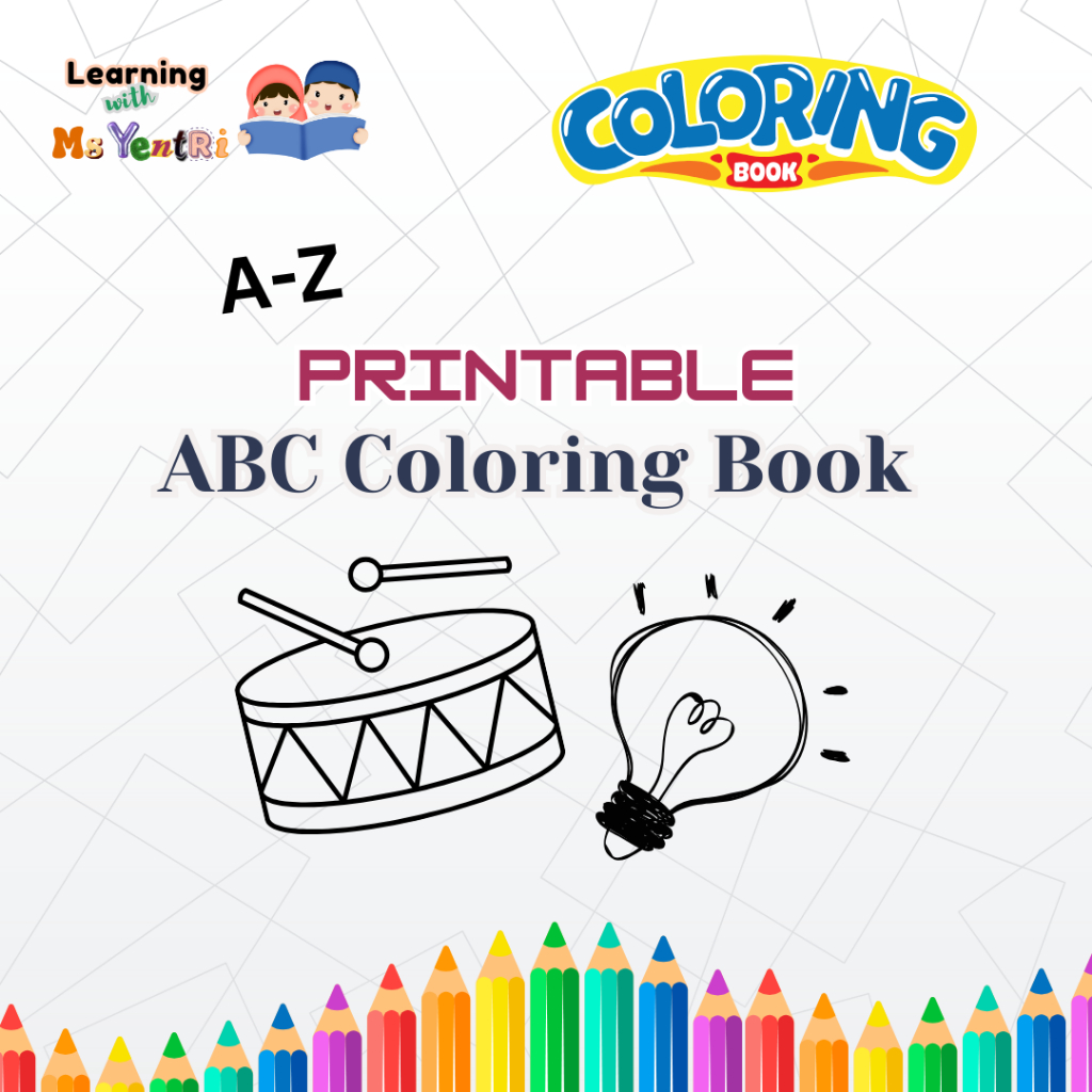 [DIGITAL] A-Z Printable ABC Coloring Book