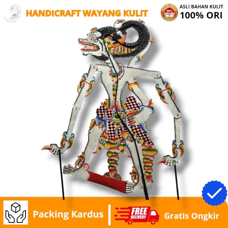 HANDICRAFT WAYANG KULIT | wayang kulit anoman/hanoman wayang kulit sapi asli standar dalang