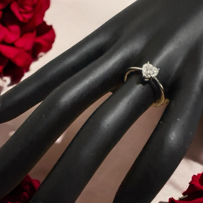 Cincin Moissanite 1ct / 1 ct / 1 carat