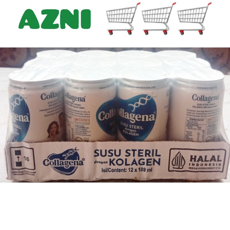 

Collagena 189 ml 1 Dus 12 Pcs - Susu Cair Kolagen Steril Kaleng