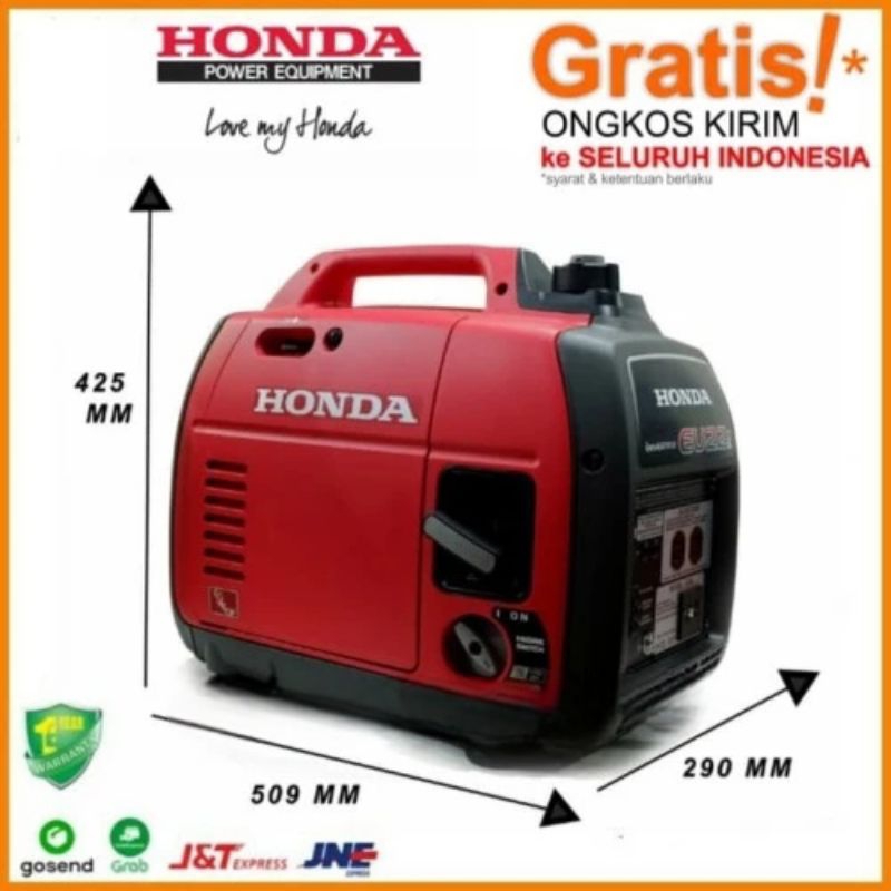 Genset Honda EU22i Generator Listrik Bensin 200 Watt EU 22 Original