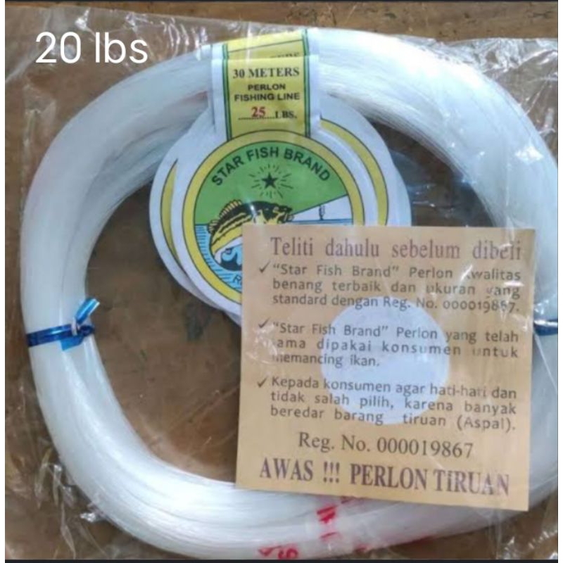 senar pancing perlon. favorit nya para pemancing laut