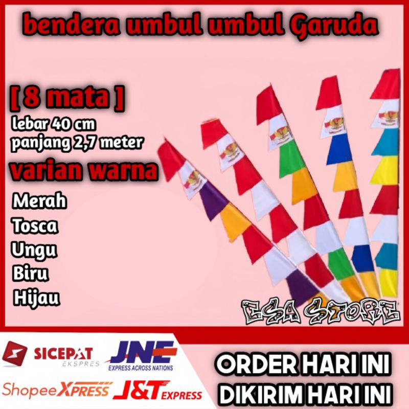 Bendera Umbul Umbul Garuda [8 Mata]