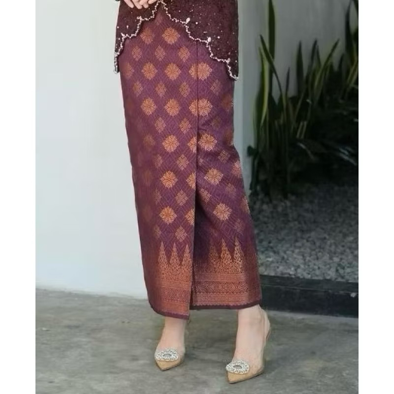 (ADA JUMBO) ROK BATIK SONGKET BAWAHAN KEBAYA MODERN ROK SPAN KEBAYA WISUDA TERBARU 2023