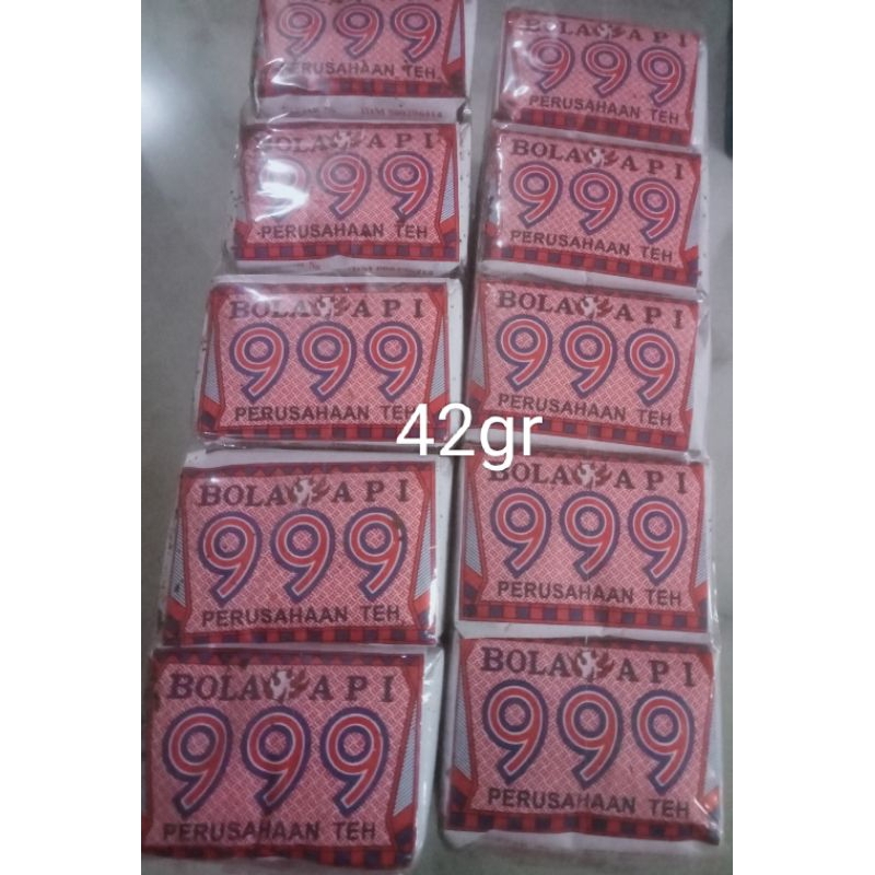 

promo teh tubruk cap 999 (42gr)1pak isi 10 teh rasa melati/jasmin