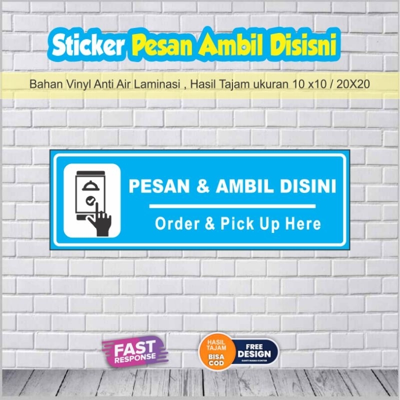 Stiker Pesan Ambil Disini
