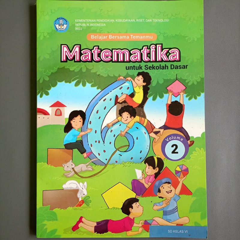 Buku Pelajaran MATEMATIKA Vol. 2 kelas 6 SD/MI Kurikulum Merdeka