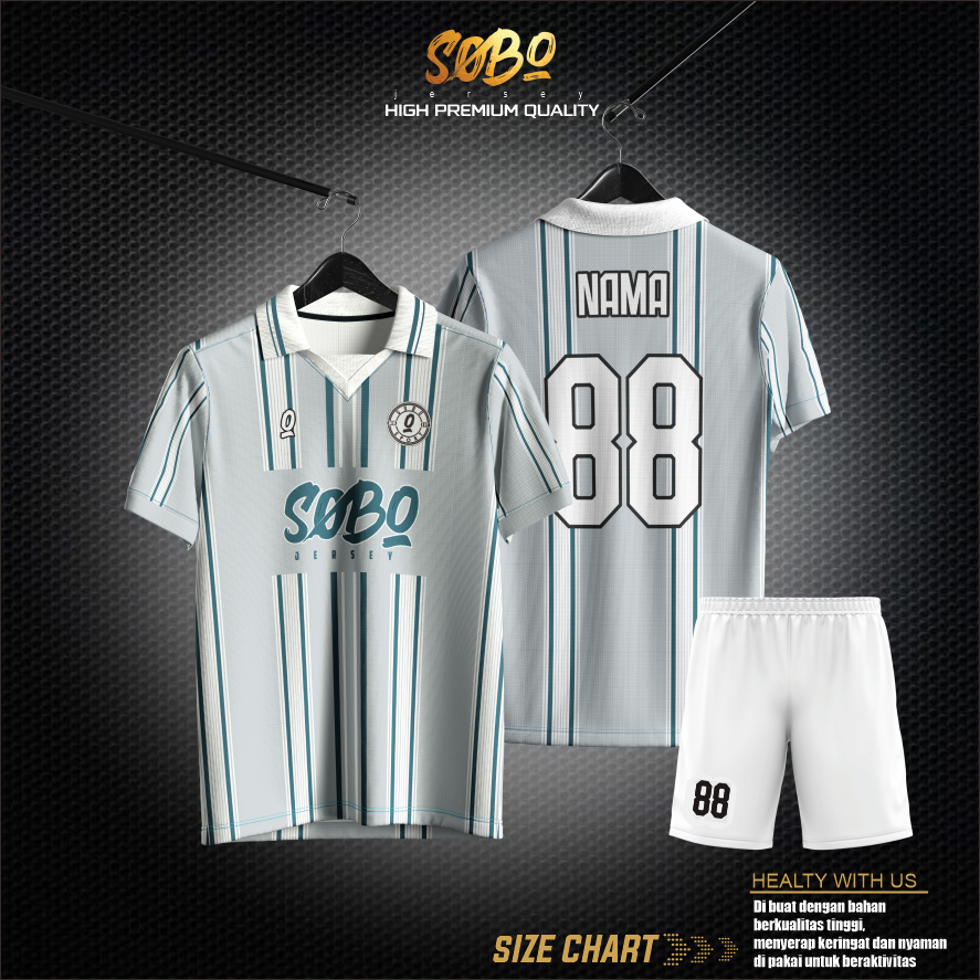 Jersey Sepak Bola | Jersey Futsal | Jersey Voli Custom Free Name Set