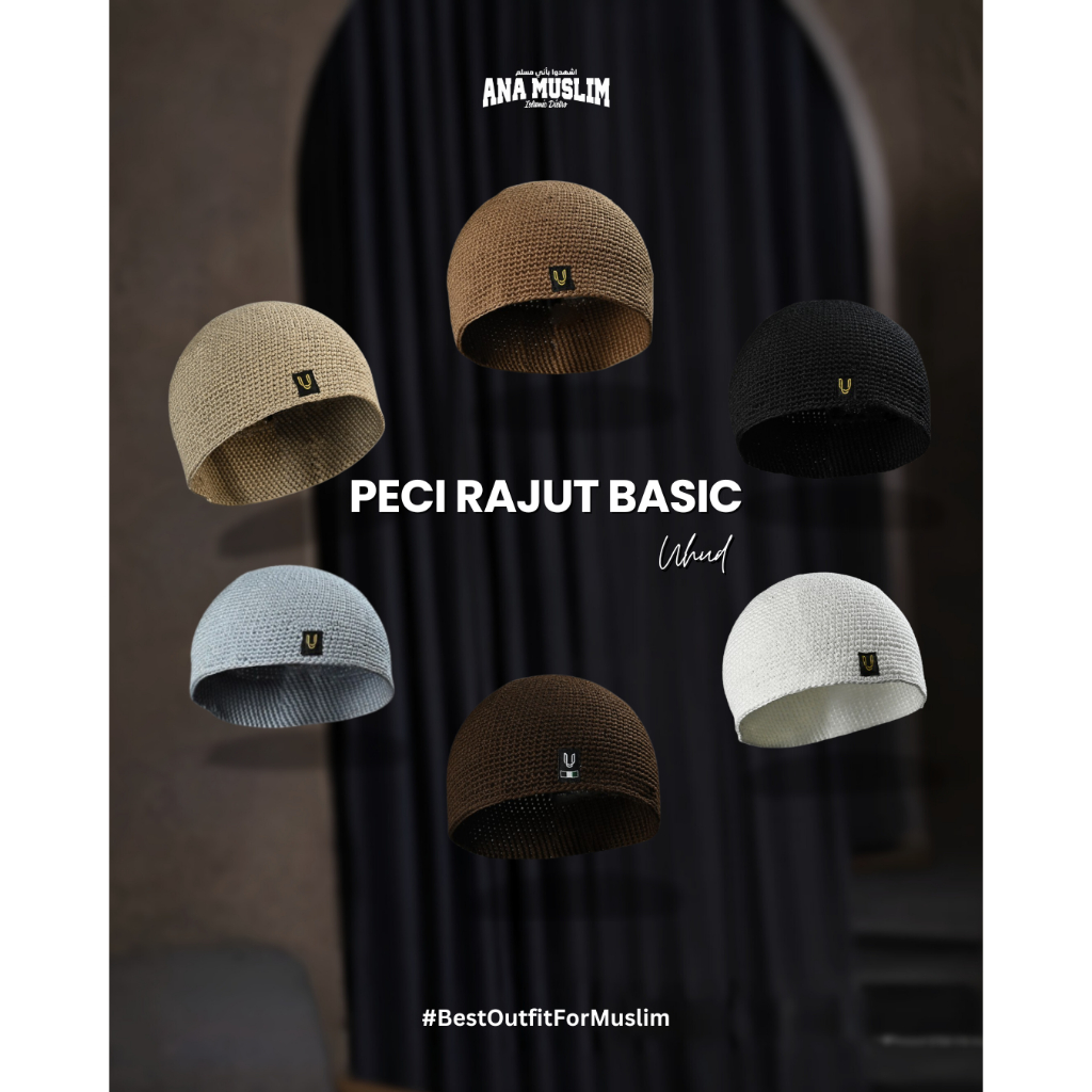 Peci Rajut Basic Uhud PU19