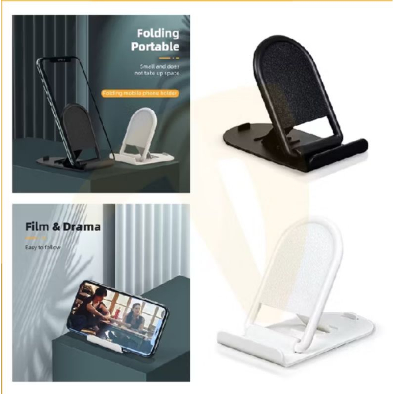 HOLDER HP MINI LIPAT IMPORT MULTIFUNGSI / HOLDER STAND DUDUKAN HP MINI LIPAT