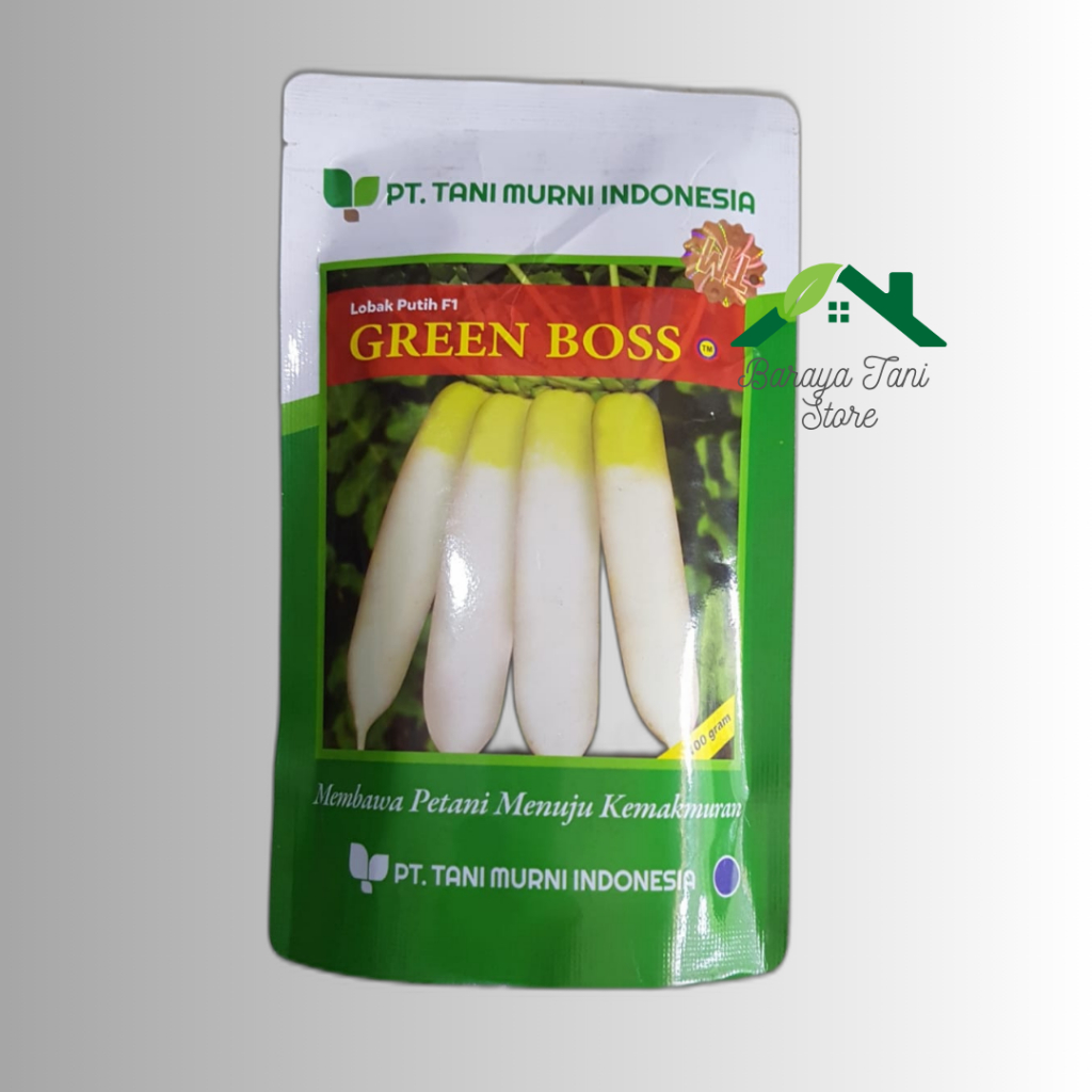 Benih Bibit Lobak Putih F1 Green Boss 100 gram Original Tani Murni