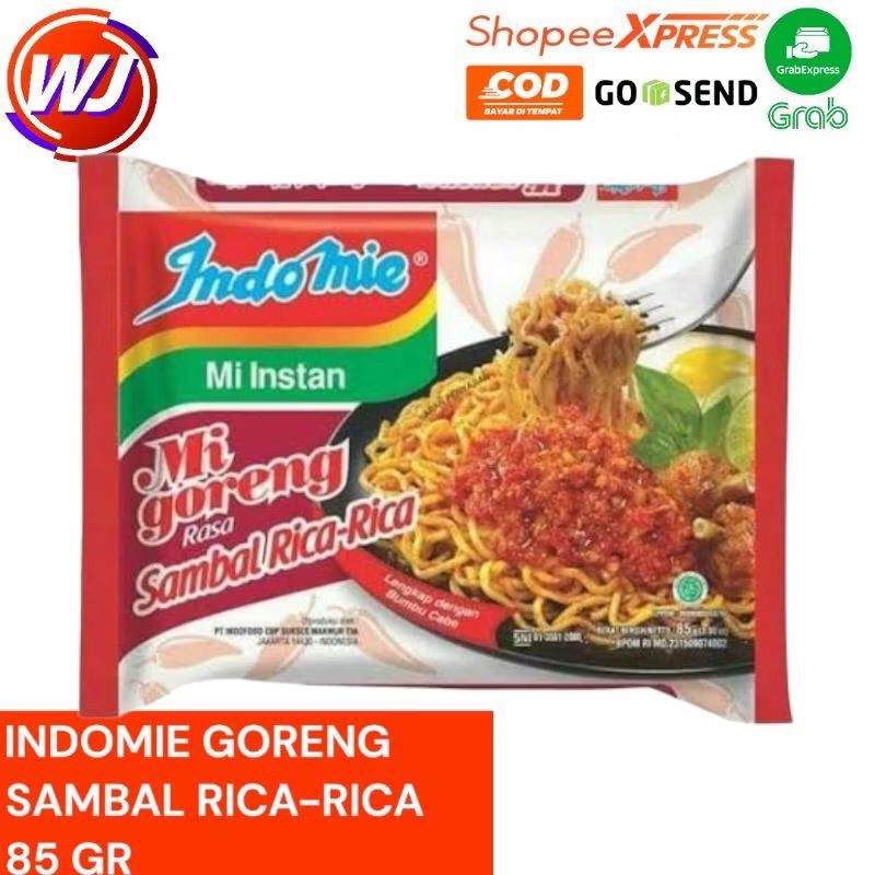 

5 pcs Indomie goreng rasa sambal rica rica