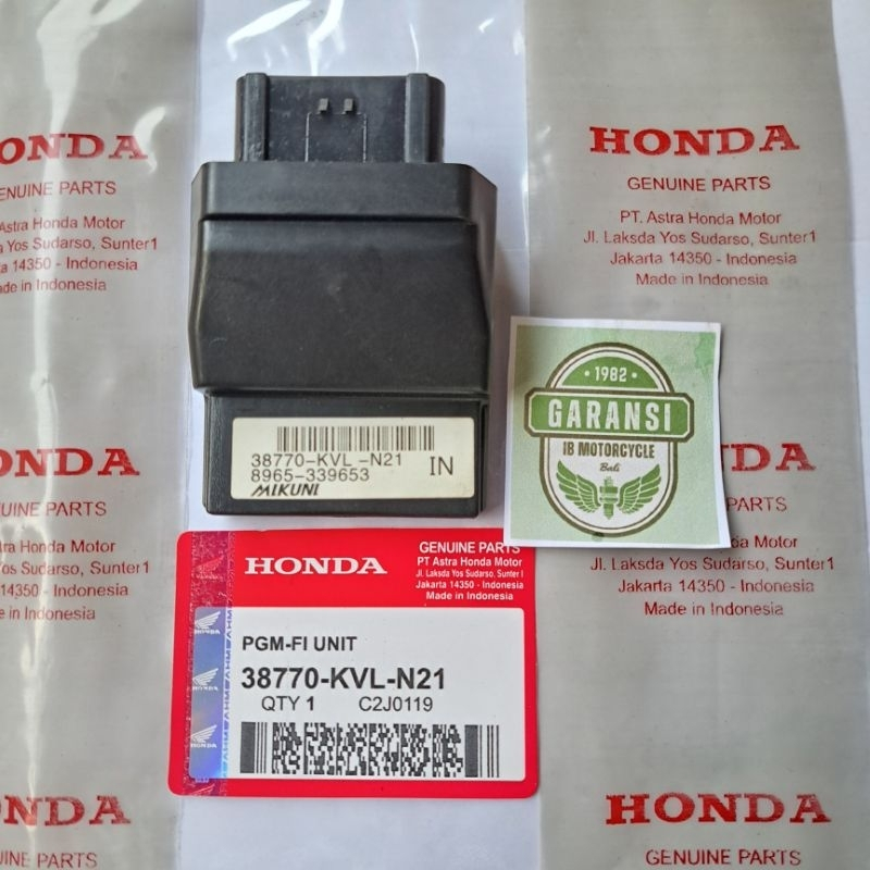 ECU ECCU ENGINE CONTROL UNIT ECM CDI HONDA SUPRA X 125 FI 38770-KVL-N21 TERMURAH