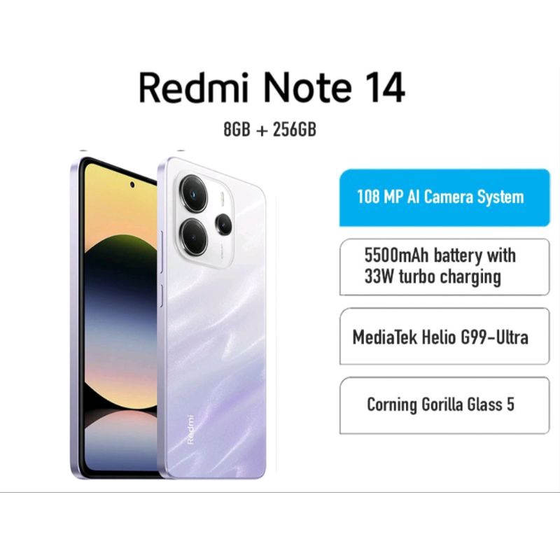XIAOMI REDMI NOTE 14 4G 8/256 GB