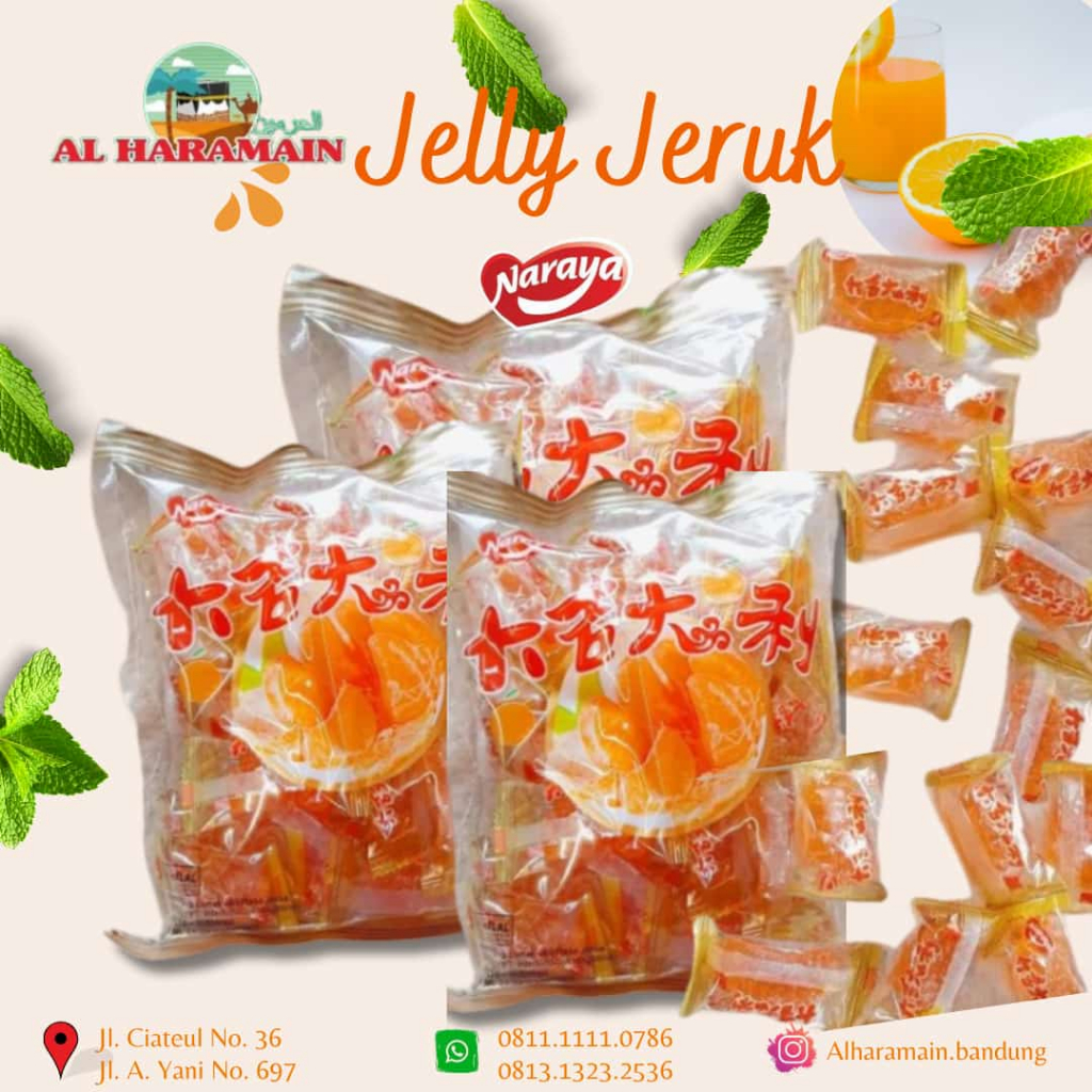 

Orange Jelly jeruk 500 gr halal bpom manisan jely rasa jeruk