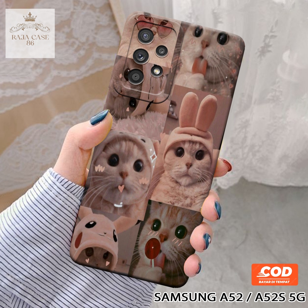 Softcase Samsung Galaxy A52 5G / A52s 5G - Rajacase - Case Samsung A52 5G - Motif Case Aesthetic - C