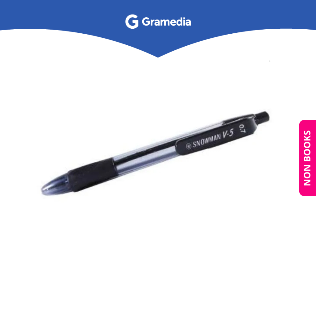 

Gramedia Surabaya - SNOWMAN BALLPEN V-5 0.7 HITAM