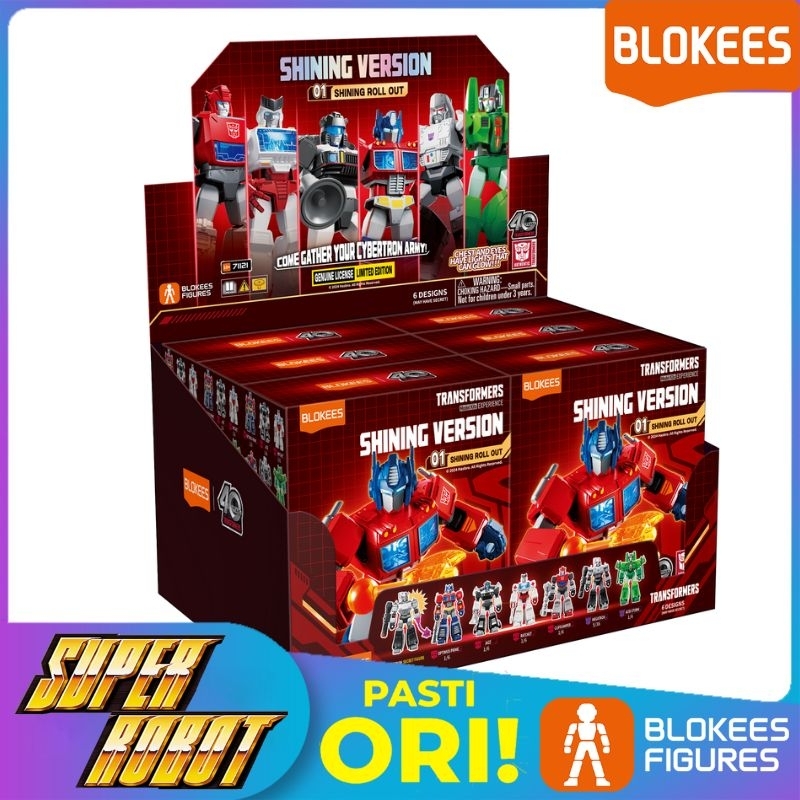 𝗕𝗟𝗢𝗞𝗘𝗘𝗦 Figure Blind Box [1 Box Besar isi 6 Pcs] Transformers SV-01 Shining Version 01 Shining Roll 