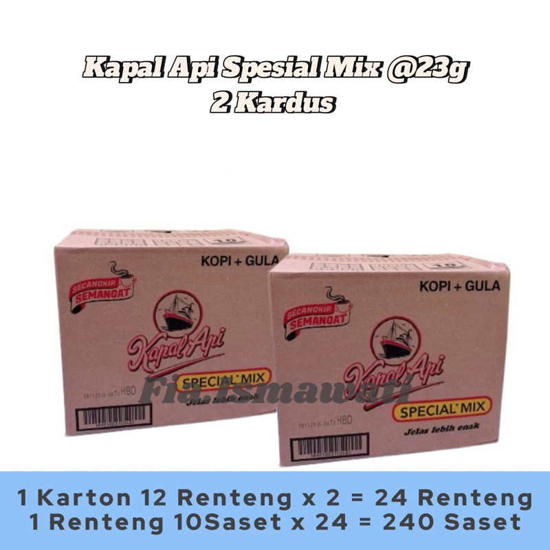 

Kapal Api Spesial Mix @23g (2 dus)