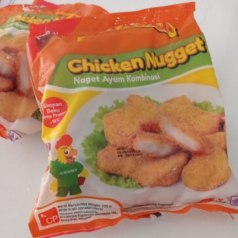 

CHAMP CHICKEN NUGGET 225 G Naget Ayam Kombinasi