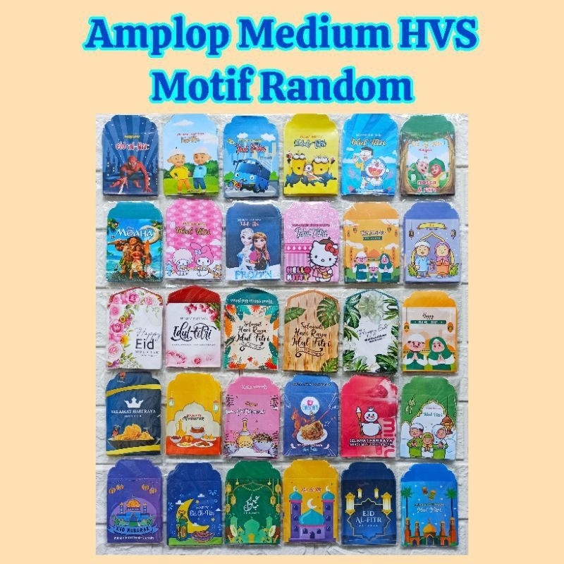 

Amplop Lebaran Karakter 1 Pack isi 10 Random
