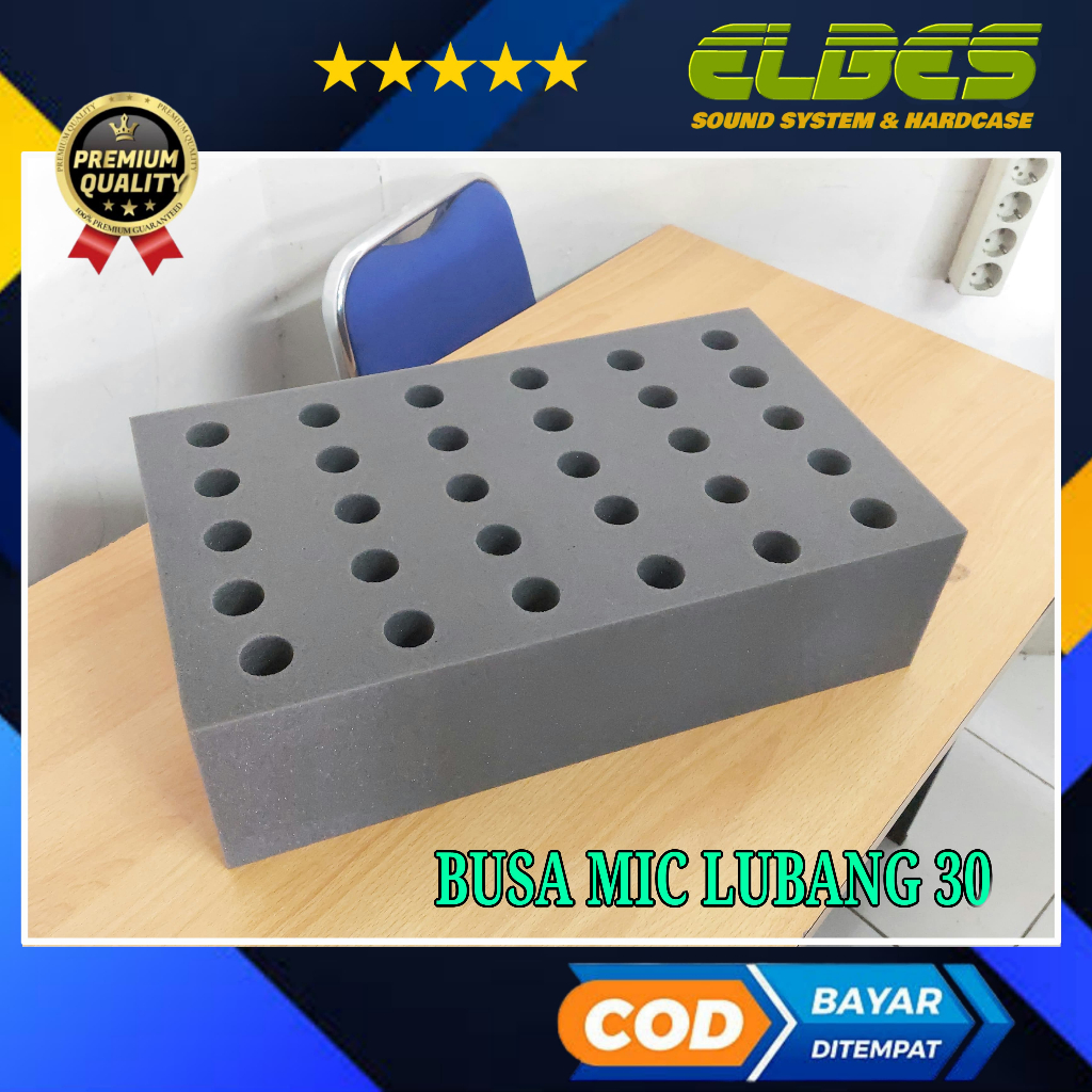Mycoolcell Busa Spon Lubang 30 Dan 35 Untuk Tempat Mic Busa Hardcase Mic