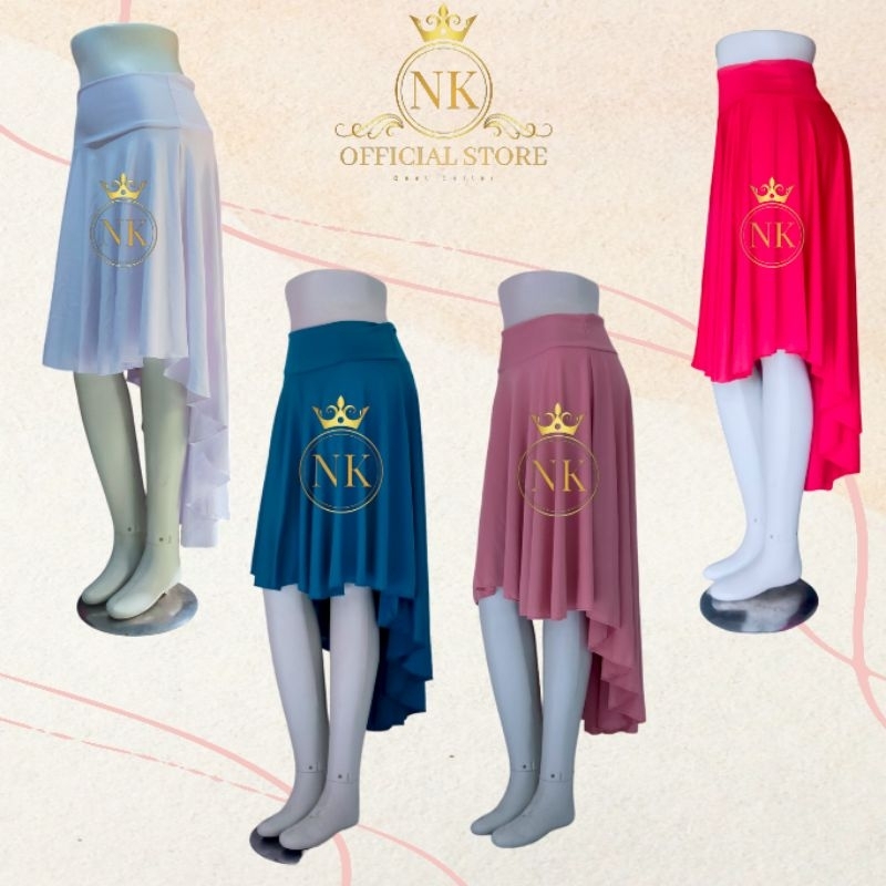 Rok Pinguin Panjang Depan 54 Cm - Rok Line Dance Belly Dance - Jersey Premium