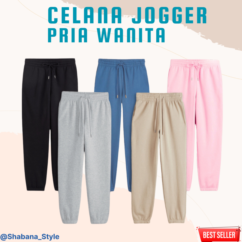 Celana Jogger Pria Wanita | Celana Panjang Training | Celana Jogger Unisex | Sweatpants Jogger Style