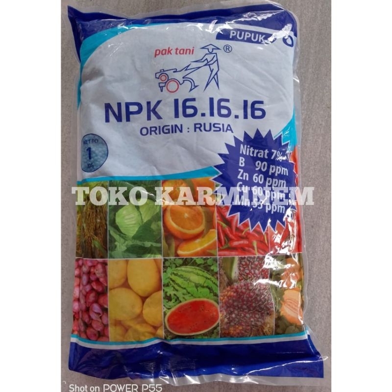 pupuk NPK pak Tani 16 biru 1kg