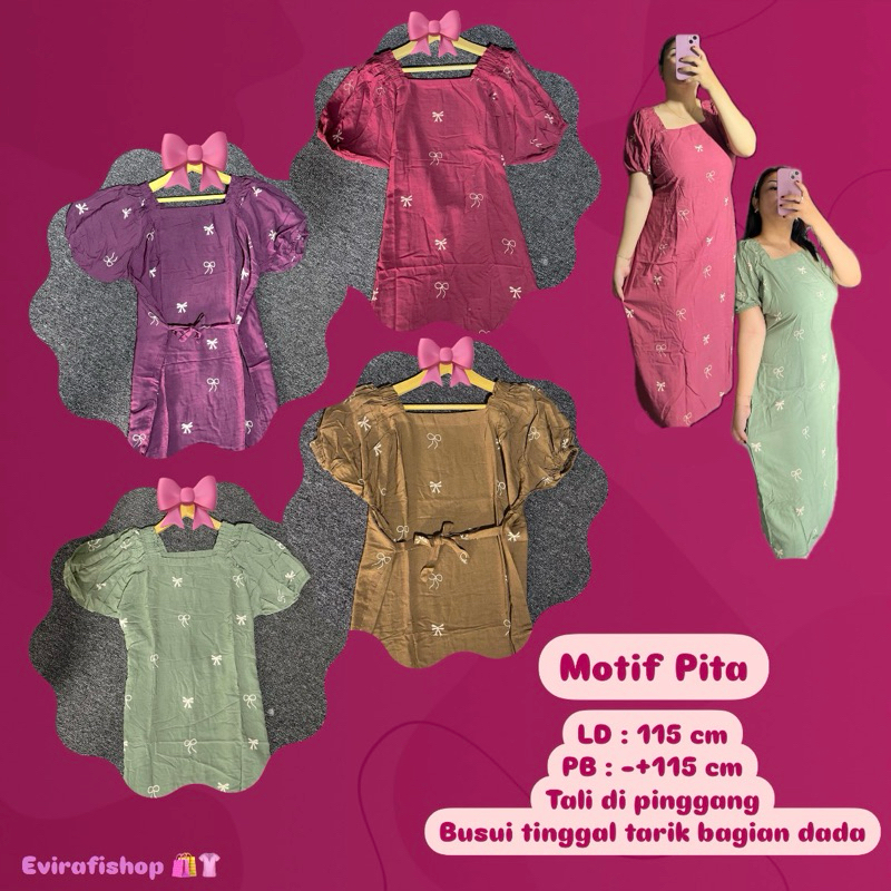 (READY) Daster Motif Pita / Daster Premium / Daster Sidoarjo / Daster / Waru