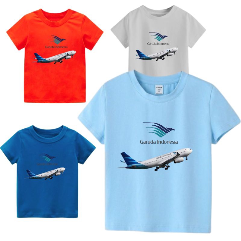 Kaos Distro Pesawat Garuda Atasan Anak Cowo Cewe Kaos Custom Fashion Kaos premium