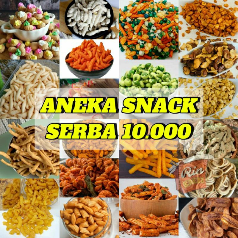 

ANEKA SNACK SERBA 10.000 || RIN KREZZ CAMILAN RENYAH TERMURAH