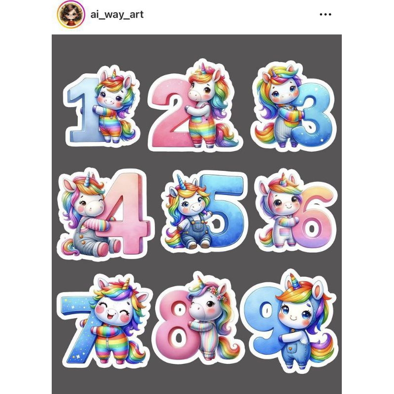 

stiker angka 1 sampai 9 lucu anime