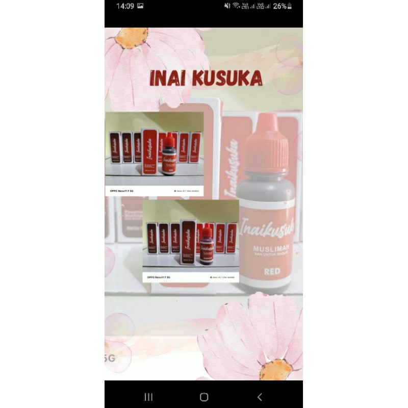 inai kuku muslimah/inaikusuka/cat kuku muslimah