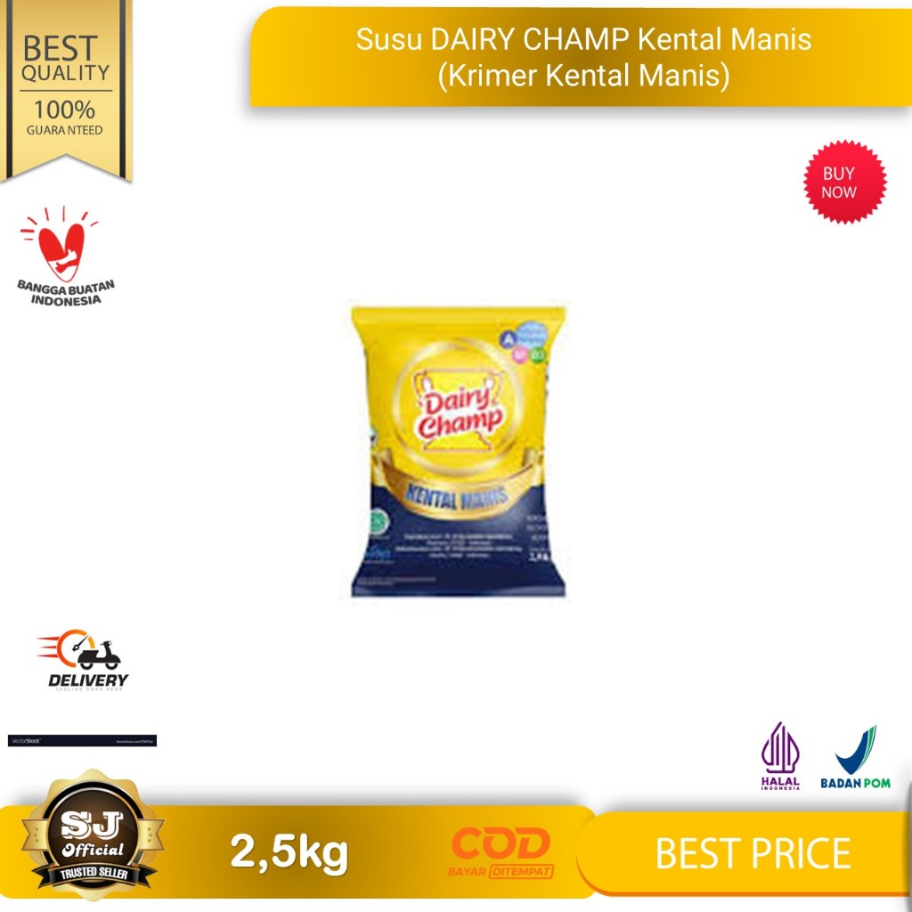 

Susu DAIRY CHAMP Kental Manis Kemasan 2,5Kg / Susu Krimer Kental Manis DAIRY CHAMP