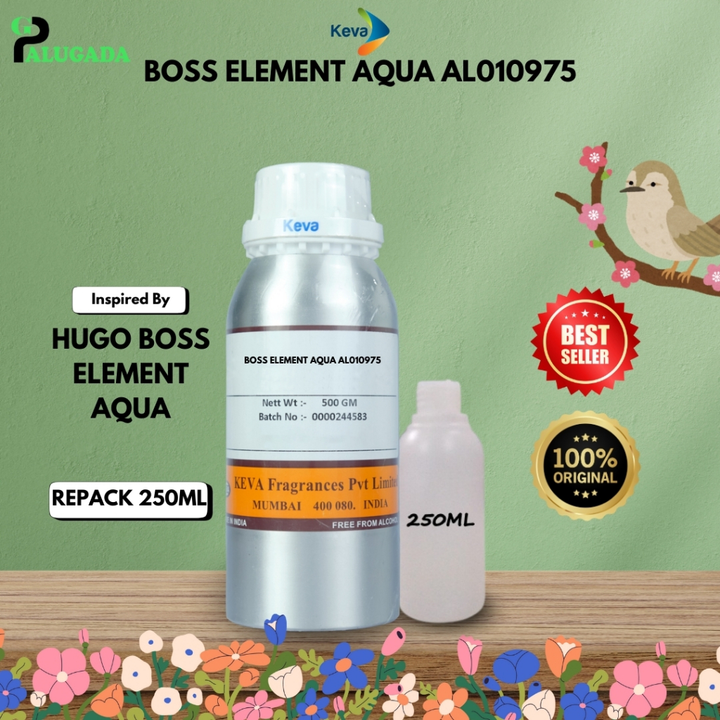 Bibit Parfum Murni HUGO BOSS ELEMENT AQUA AL010975 | KEVA 250ML Repack