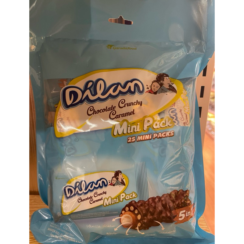 

GarudaFood Dilan Chocolate Crunchy Caramel 25 Mini Packs