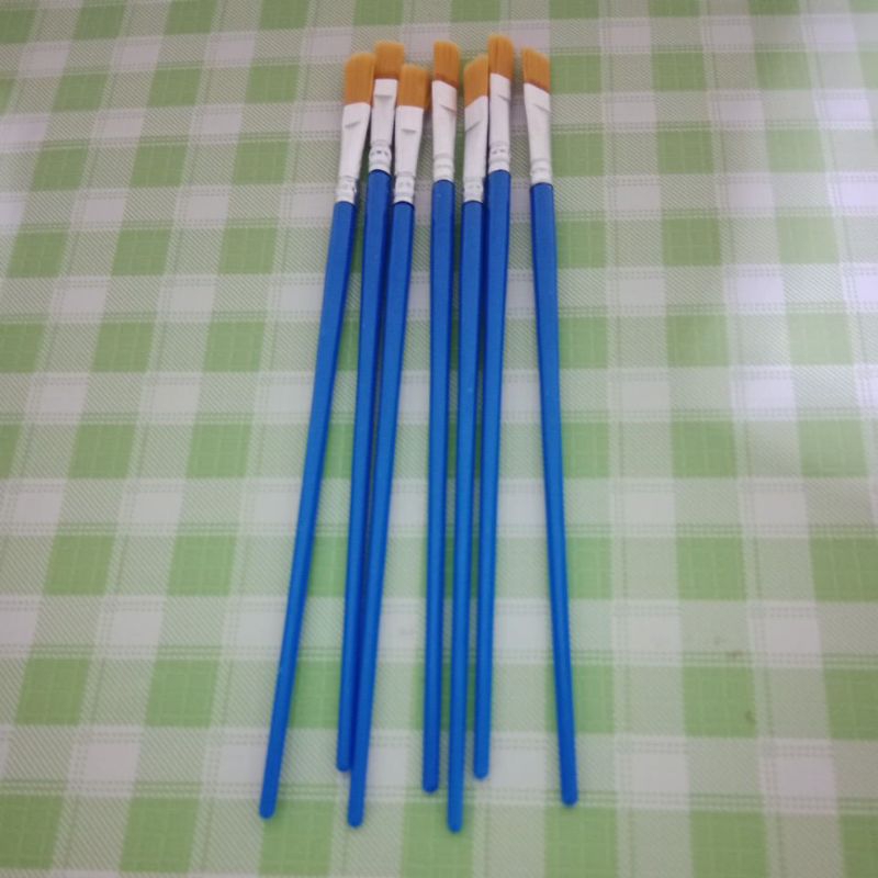 

12 PCS Kuas lukis cat air /kuas lukis akrilik/flat/artist paint brush nilon