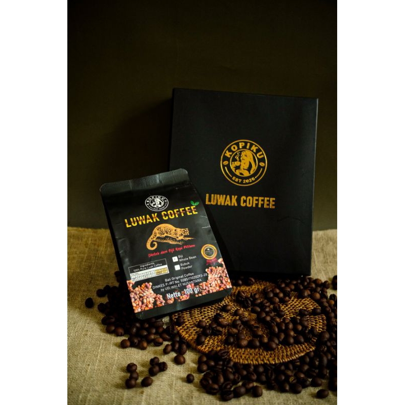 

Luwak Coffee Bean Premium - Kopiku Bali - 100gram