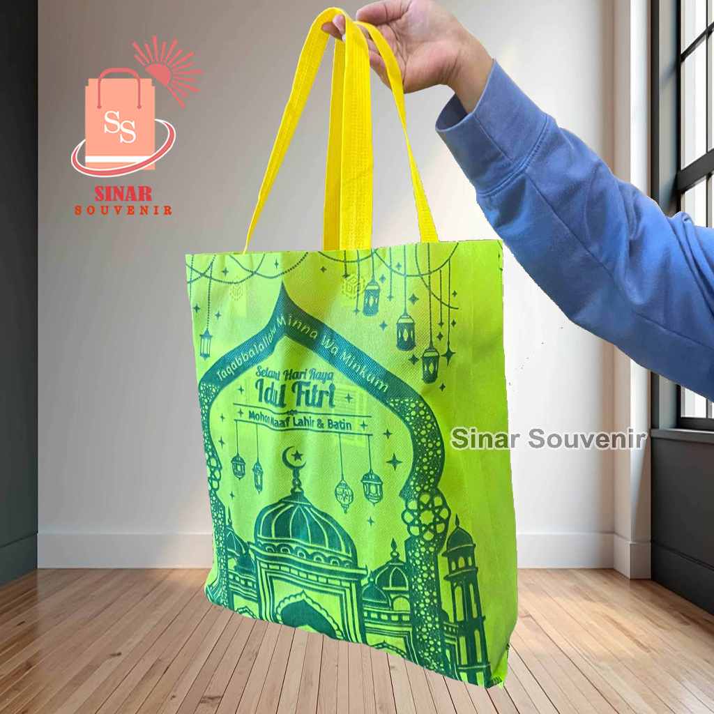 

TAS HAMPERS IDUL FITRI SABLON GAMBAR 2 SISI KEREN - SIAP KIRIM