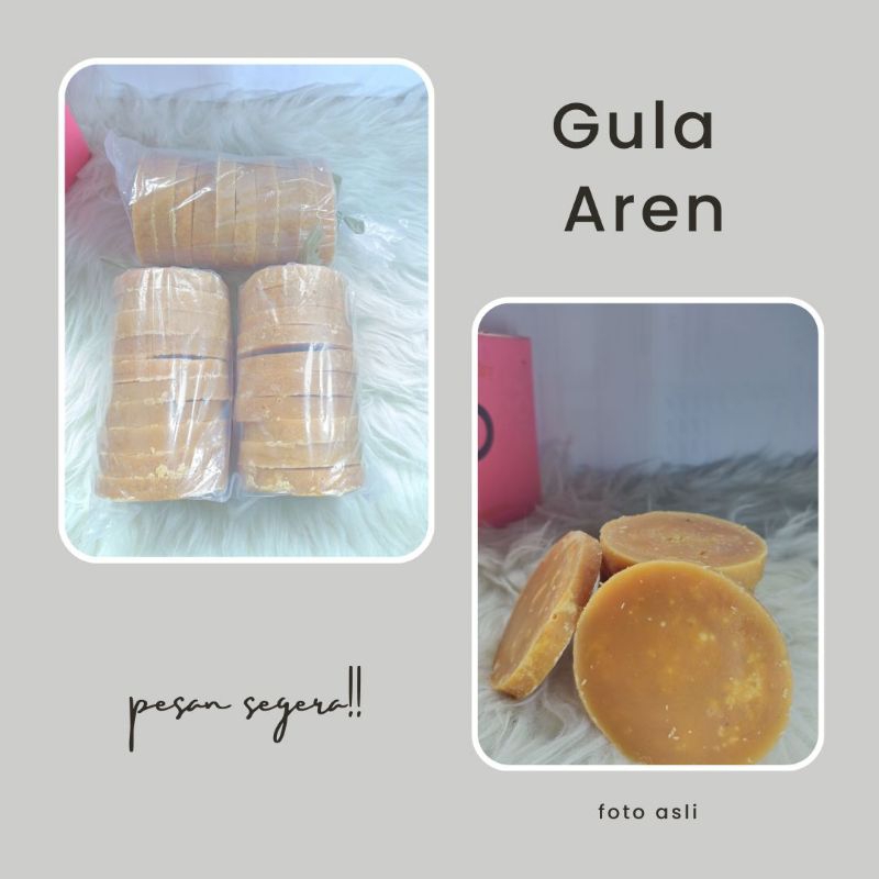 

GULA MERAH AREN ASLI / 500gr isi 10 Keping gula