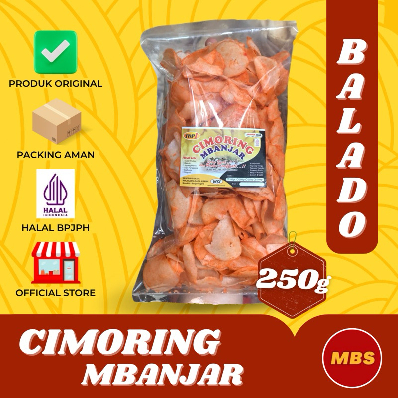 

CIMORING MBANJAR BALADO GURIH RENYAH 1/4 Kg / 250g - MUBAROK SNACK