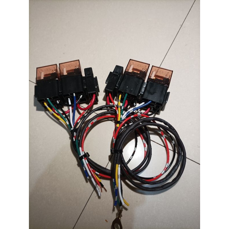 kabel Relay set lampu tembak d2 laser 2 mode