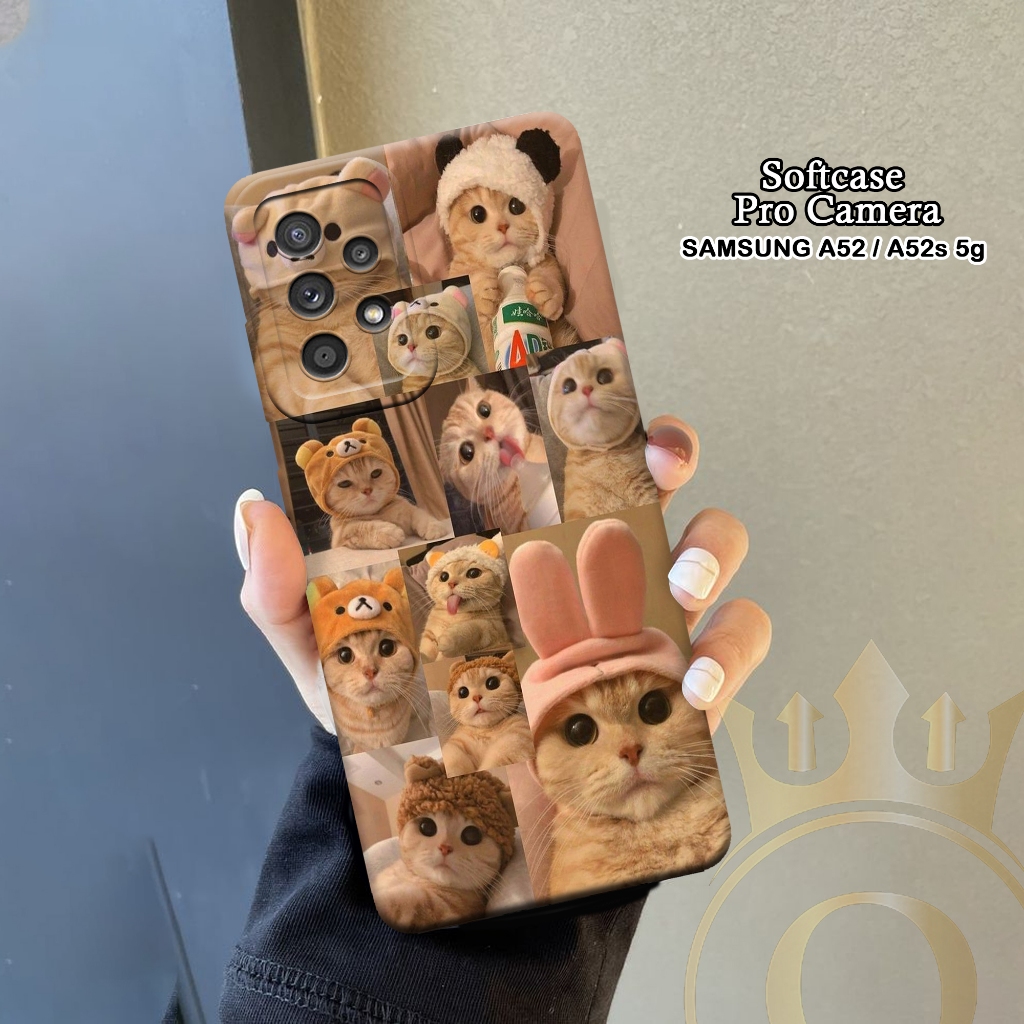 Softcase Samsung Galaxy A52 5G / A52s 5G - ORORA - Case Samsung A52 5G - Motif Case Catss - Case Sam