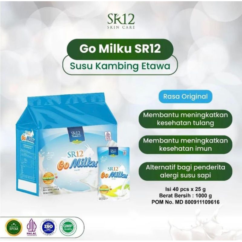 

GOMILKU SR12, Susu Kambing Etawa, Herbal, Gabau, Manis, Tanpa Gula